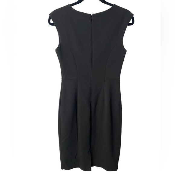 Eliza J Black Sheath Crepe Midi Dress - Picture 5 of 10